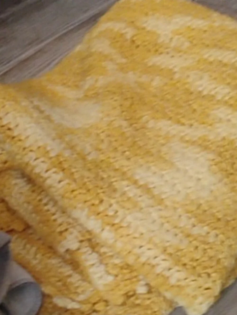 Handmade Mustard Crochet Blanket - Super Warm&Cozy💛